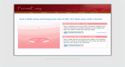 Desktop Screenshot of forumeasy.com